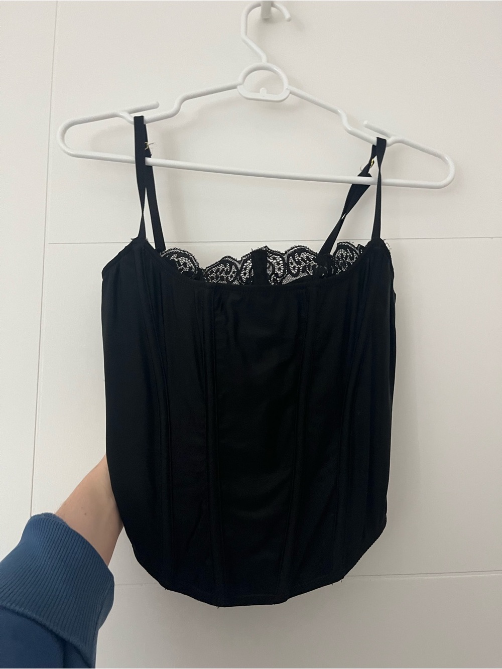 Urban Outfitters Black Lace-Trim Camisole